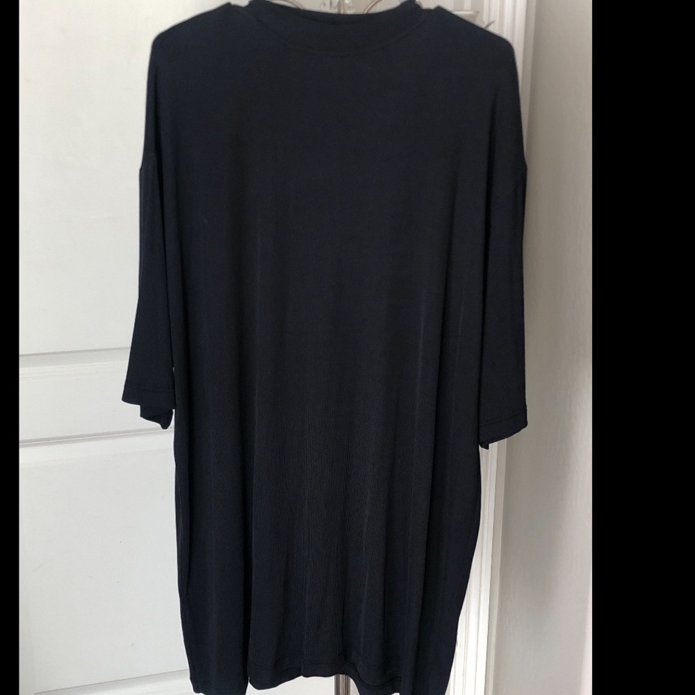 Allora 2XT slinky ribbed blk tee